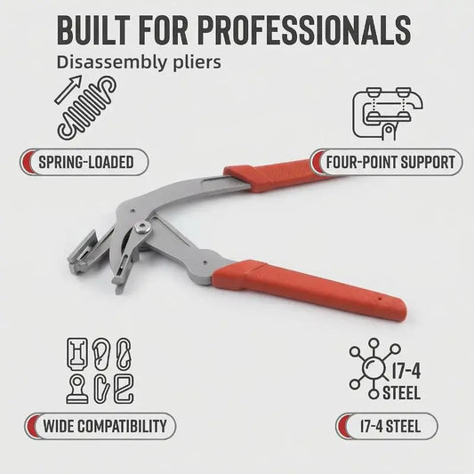 GripMaster™ Multifunction Buckle Pliers – Heavy-Duty Fastening & Removal Tool for Clips, Buckles, Snaps & Automotive Repairs