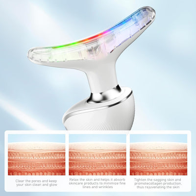 NeckLift™ Electric Face & Neck Microcurrent Toning Device – Portable Skin Firming Tool for a Smooth, Defined Appearance (White)