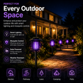 Solar Powered Electric Shock Mosquito Repellent Lamp Waterproof Portable Bug Zapper With Plug For Outdoor Camping Household Use