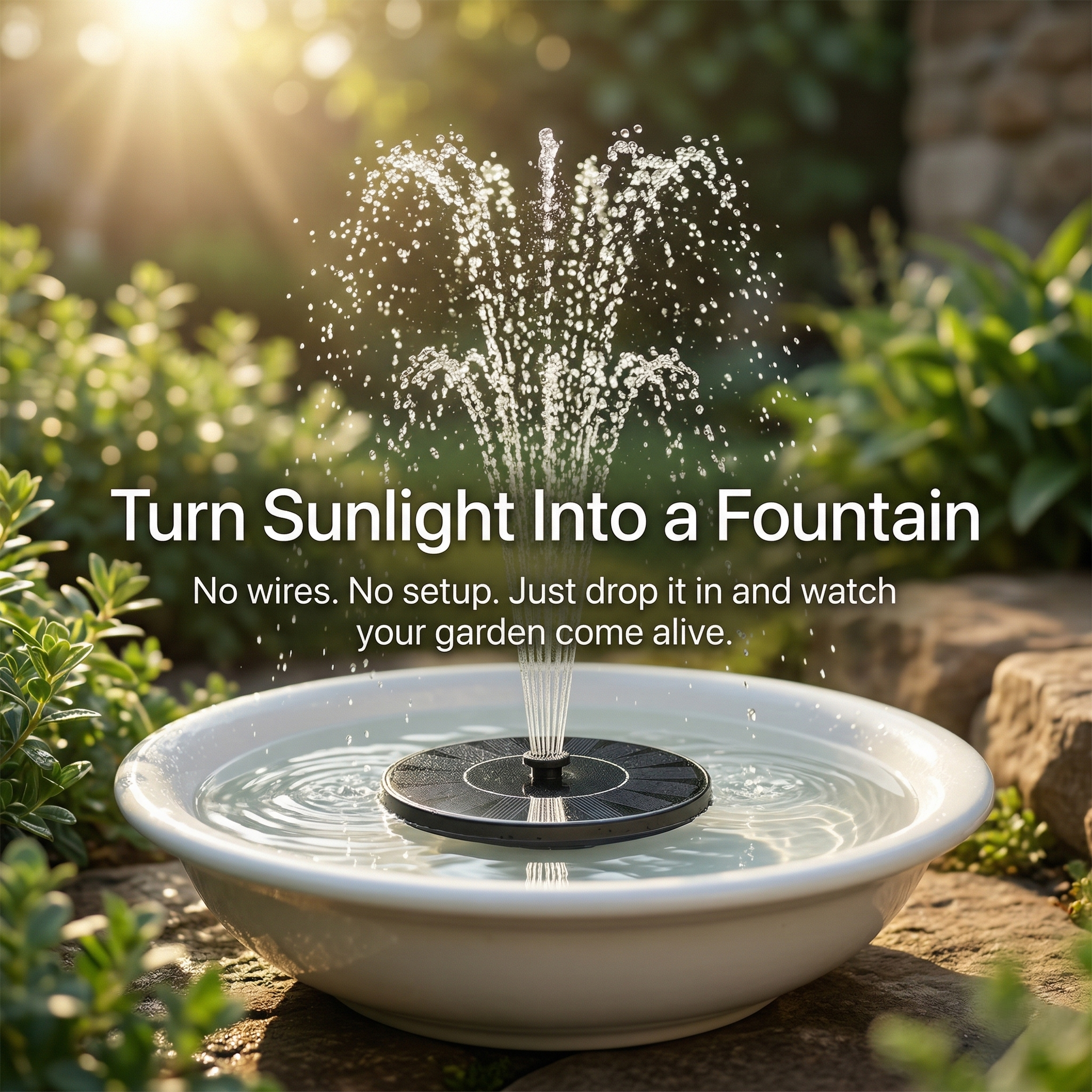 AquaFlow™ 8-in-1 Fountain Nozzle Kit – Adjustable Multi-Pattern Water Spray Attachment for Garden Fountains, Ponds & Outdoor Water Features