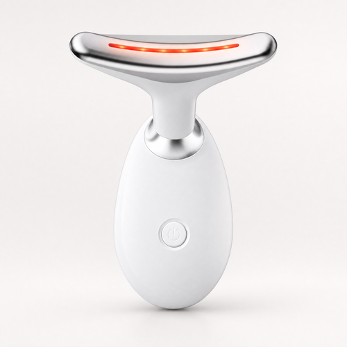 NeckLift Electric Face & Neck Microcurrent Toning Device – Portable Skin Firming Tool for a Smooth, Defined Appearance (White)