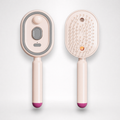 Multi-Functional Massage Spray Comb | 10ml Refillable Water Tank for Oils, Type-C Rechargeable | Anti-Static & Detangling | Portable Hair Care Gift (Pink)